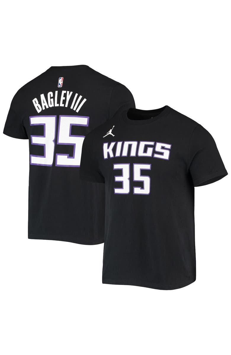Jordan Brand Men's Jordan Brand Black Sacramento Kings 2020/21 Statement Name & Number T-Shirt, Main, color, 