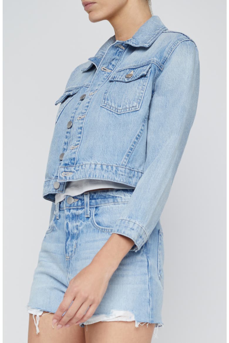 Koda Crop Denim Jacket, Alternate, color, FONTANA