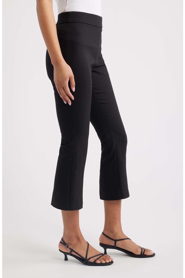 Woven Kick Flare Pants, Alternate, color, RICH BLACK