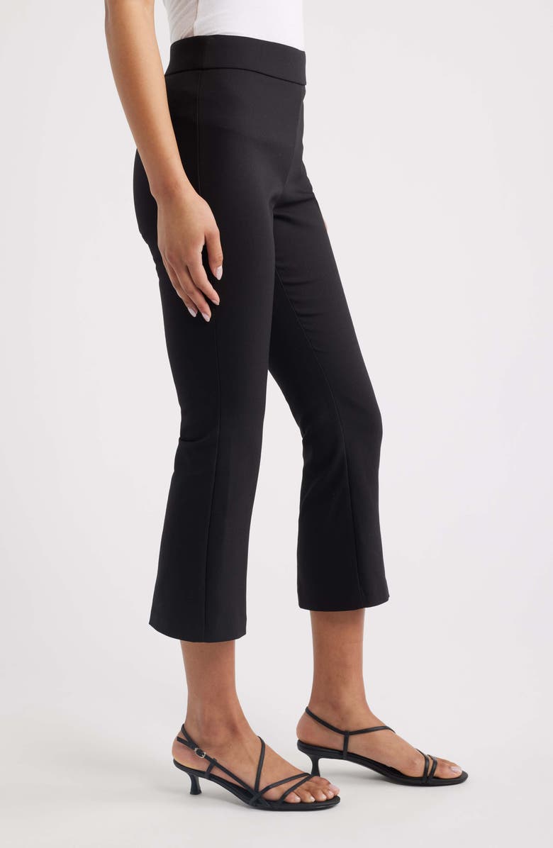 Halogen<sup>®</sup> Woven Kick Flare Pants, Alternate, color, Rich Black