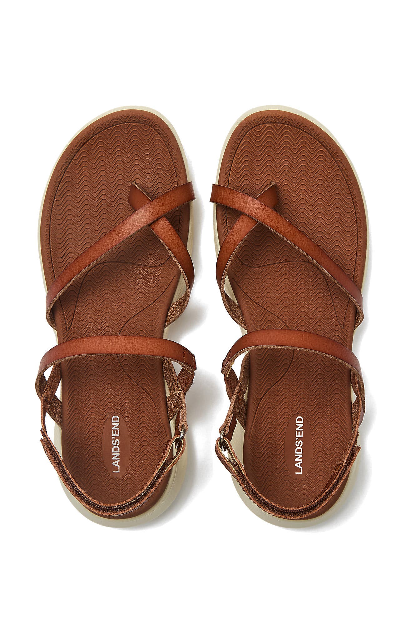 All Day Comfort Strap Sandals, Alternate, color, Cognac