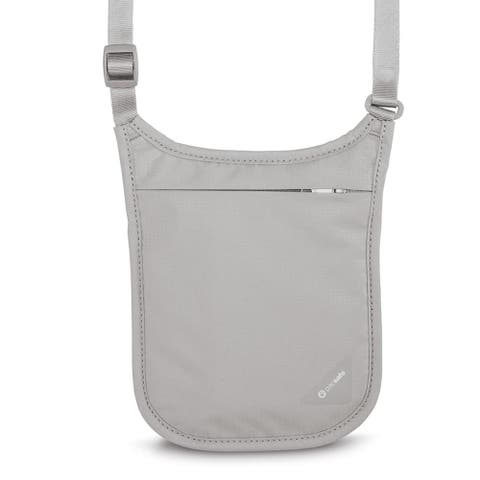 Coversafe V75 RFID Blocking Neck Pouch Neutral Grey