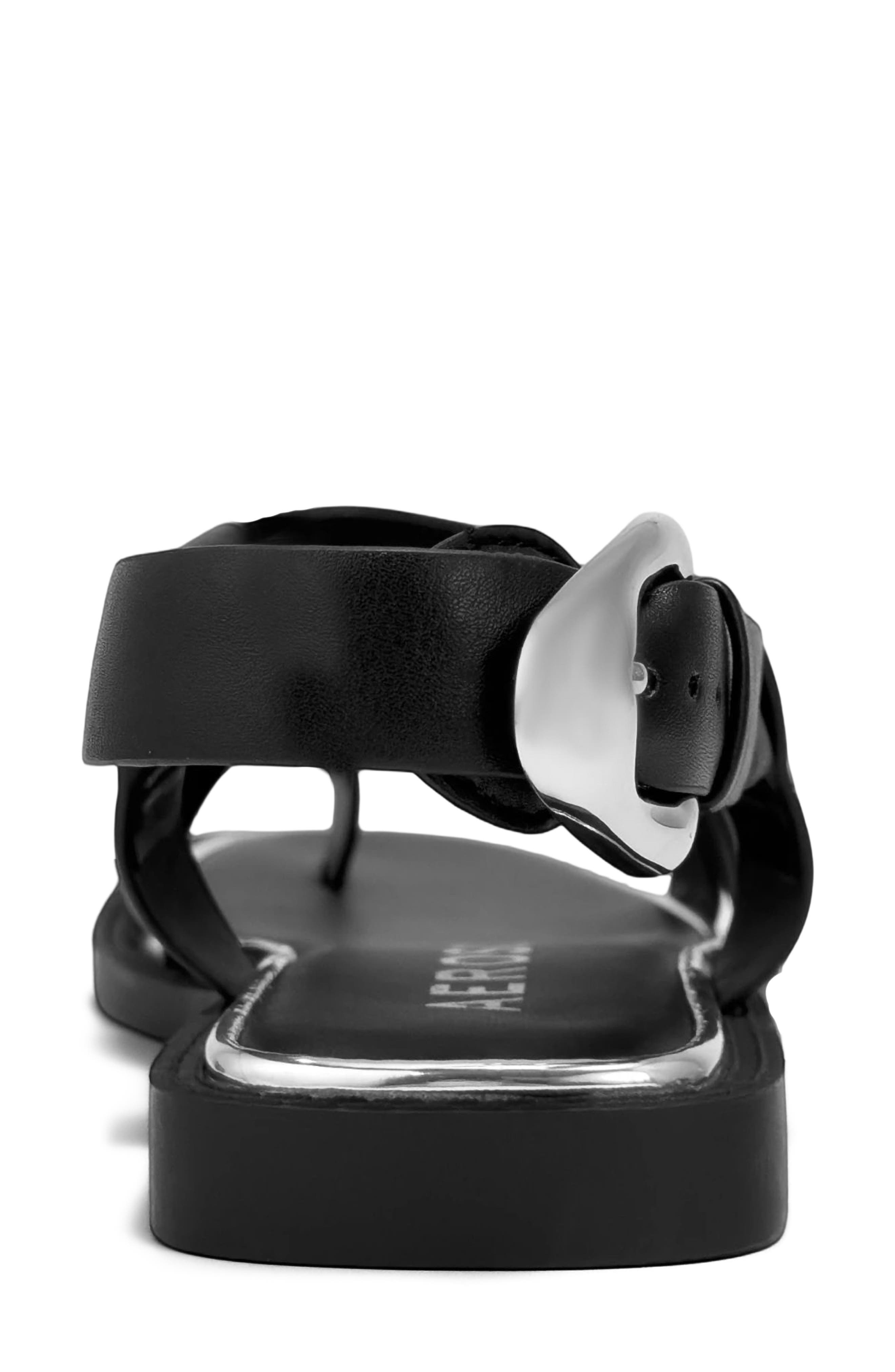 Aerosoles Cargo Toe Loop Sandal, Alternate, color, Black Fx Nappa