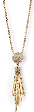 Kenneth Jay Lane Crystal Orb & Spikes Pendant Necklace