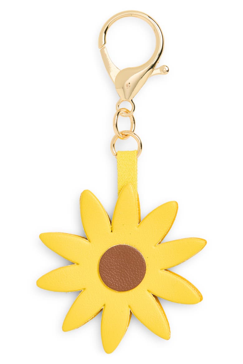 Sunflower Bag Charm, Main, color, YELLOW MULTI- GOLD