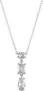 NORDSTROM RACK Cubic Zirconia Drop Pendant Necklace