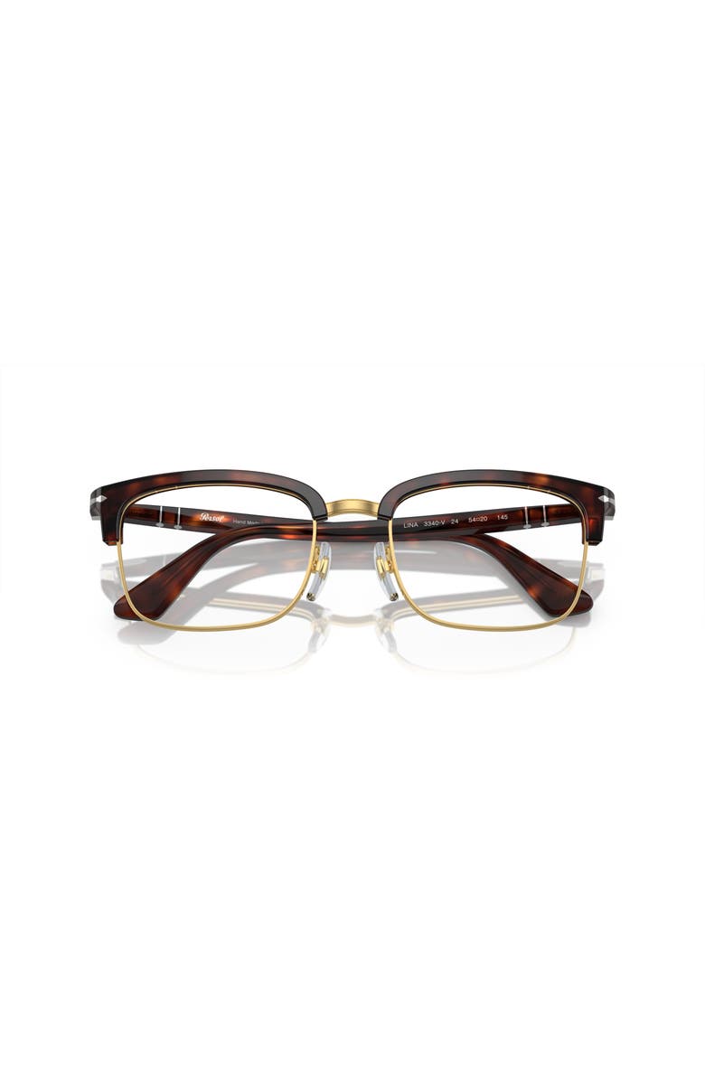 Persol 52mm Rectangle optical glasses, Alternate, color, Tortoise