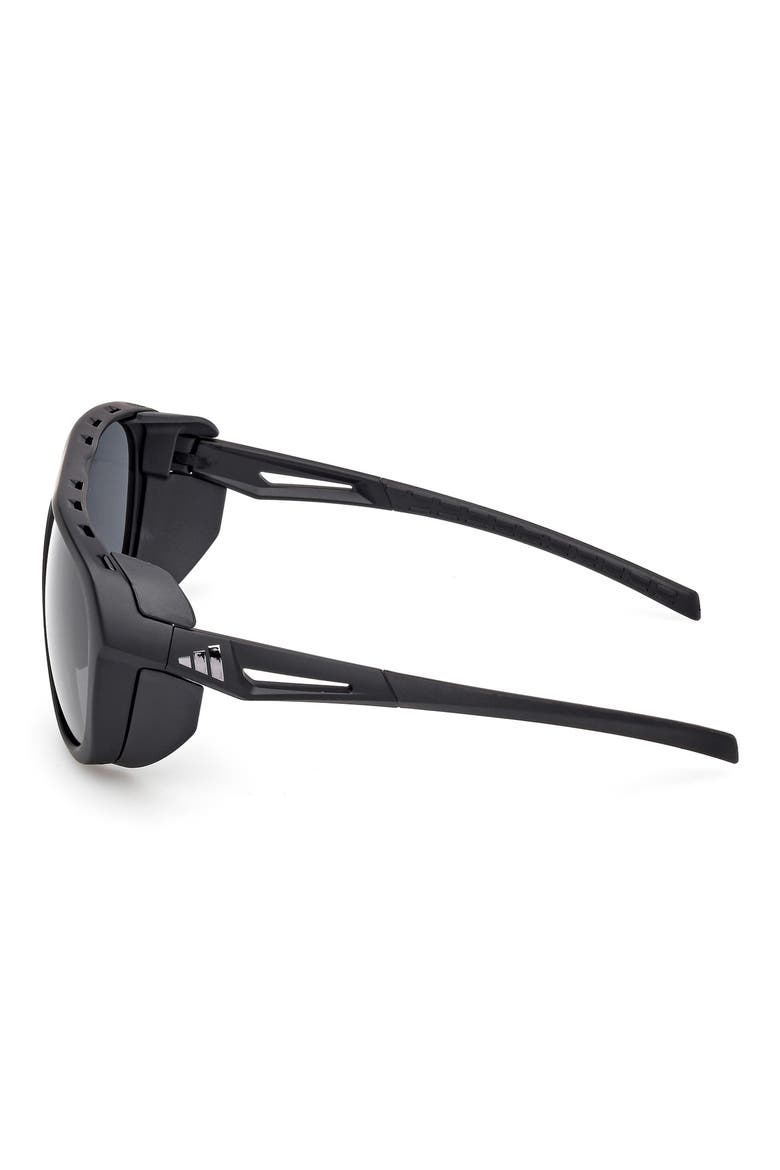 60mm Pilot Sunglasses, Alternate, color, MATTE BLACK / SMOKE