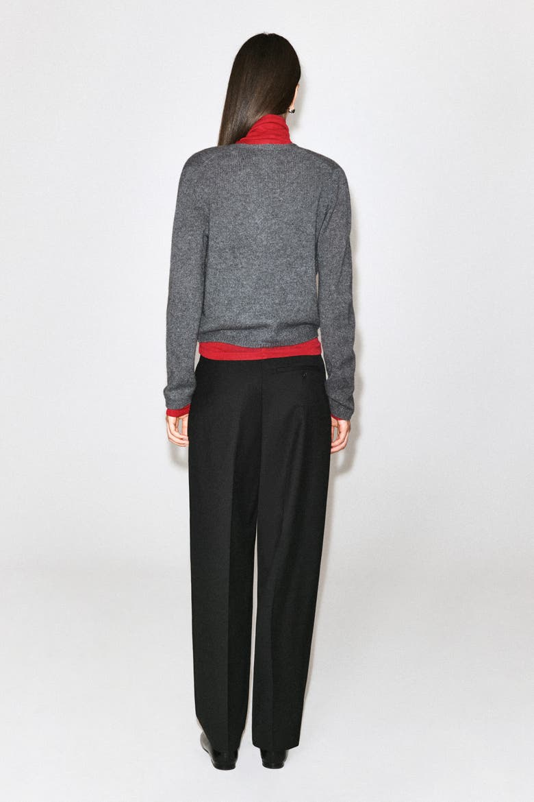 Cashmere V-Neck Cardigan, Alternate, color, GRAY