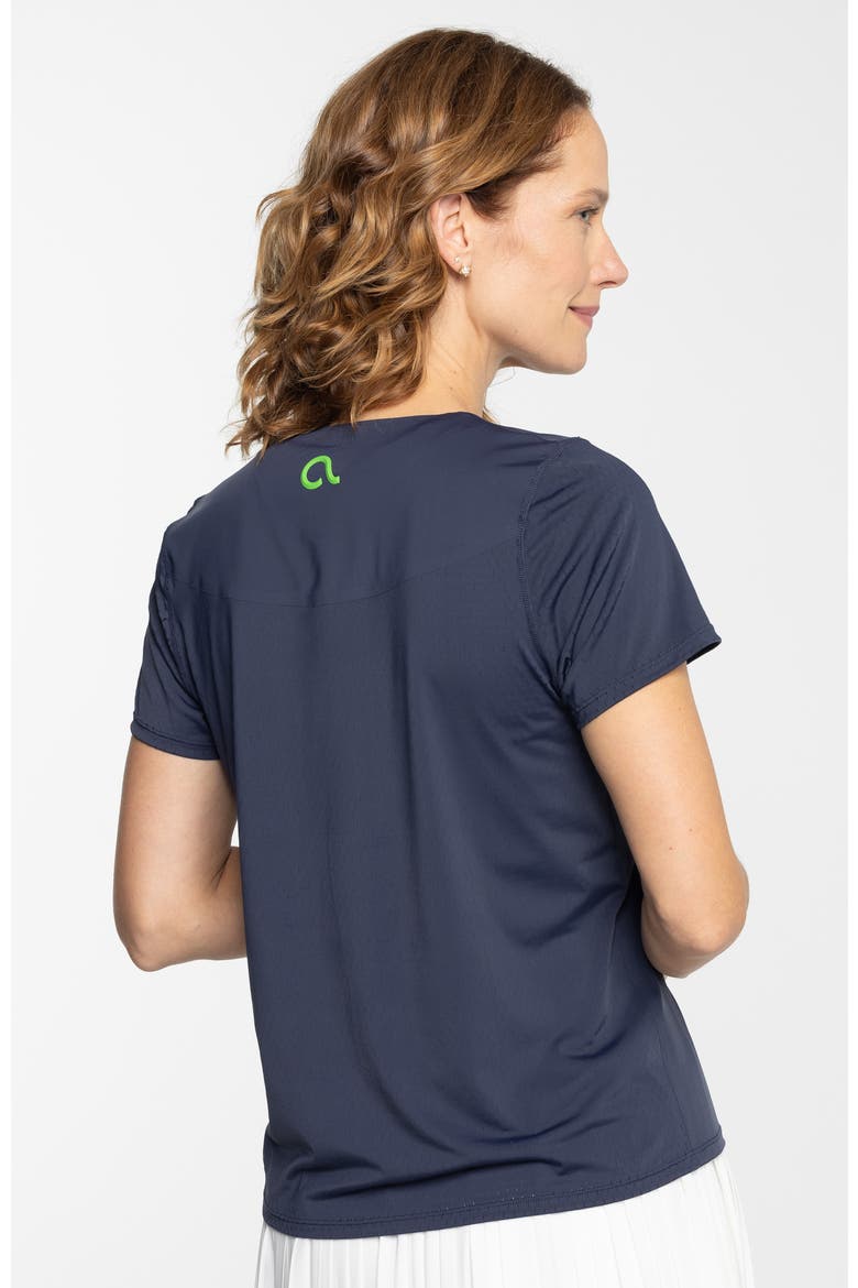 Rally Pickleball Short Sleeve, Alternate, color, Sapphire Blue