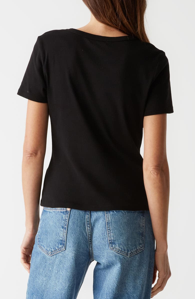 Michael Stars Mady Crew Neck T-Shirt, Alternate, color, Black