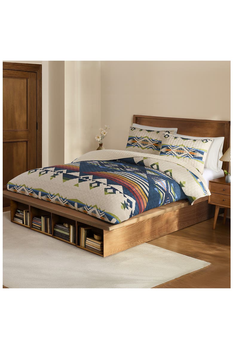 Creekside Coverlet & Pillow Shams Set, Alternate, color, TAN