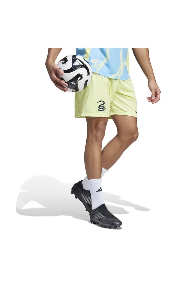 Men's adidas  Yellow Philadelphia Union Away 2025 The Voltage Kit Authentic Shorts, Alternate, color, Yellow