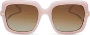 DIFF Sandra 54mm Polarized Square Sunglasses