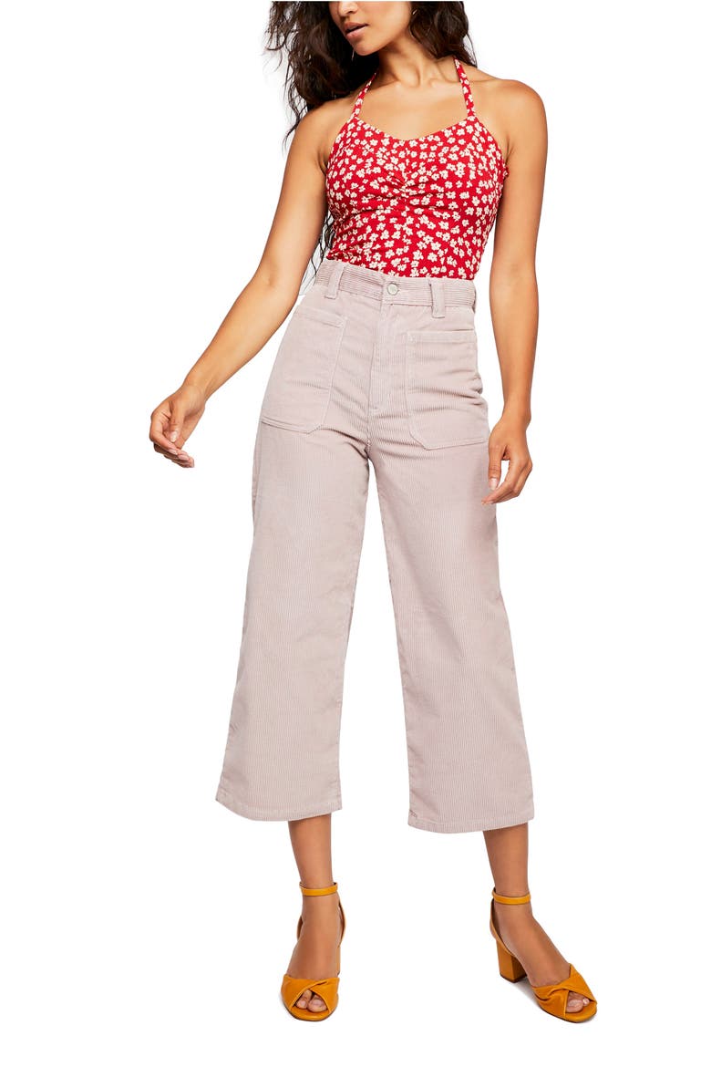 Dawn to Dusk Crop Corduroy Pants, Alternate, color, ROSE