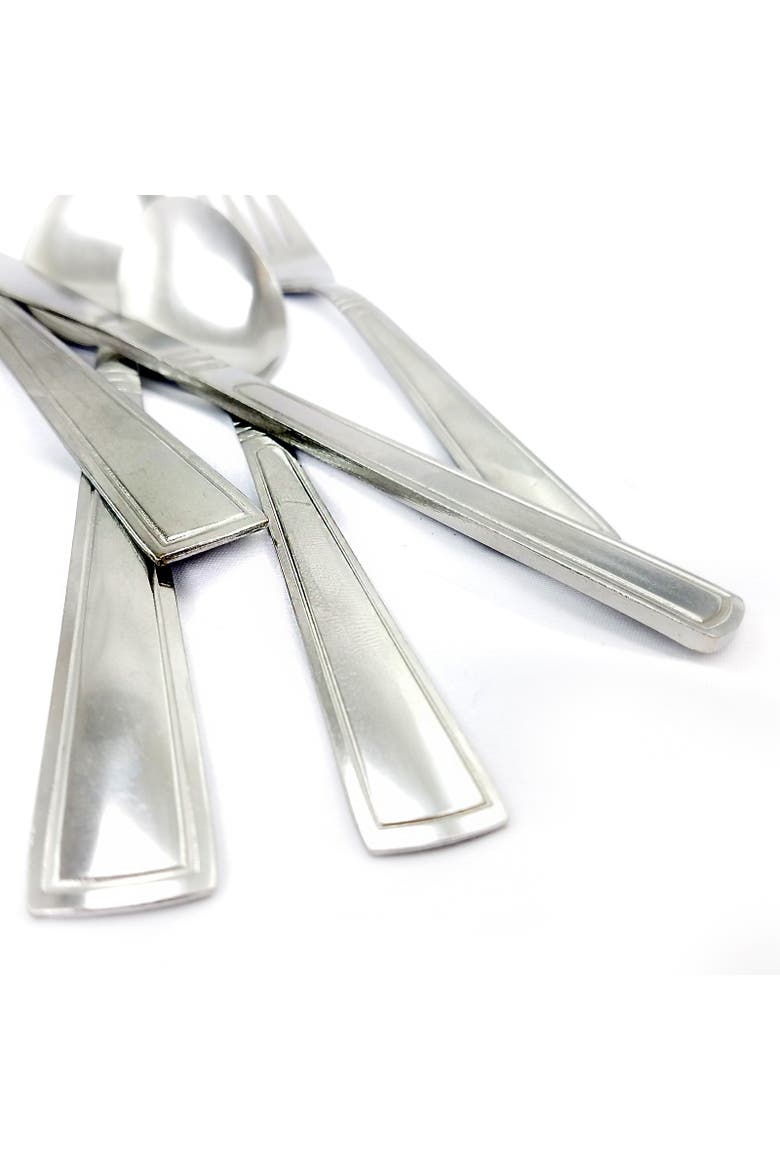 Sefton 24 Piece Flatware Set, Alternate, color, Metallic Silver