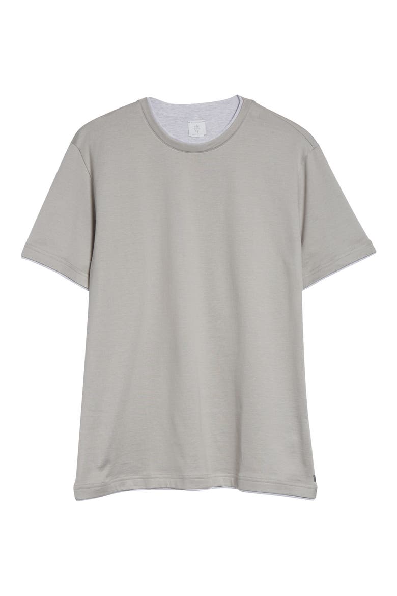 Crewneck T-Shirt, Alternate, color, 80-13 CLAY/ LIGHT GREY