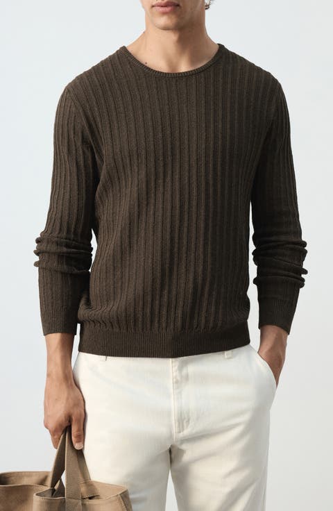 Crewneck Rib Sweater