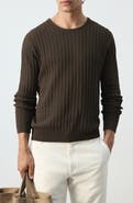 MANGO Crewneck Rib Sweater