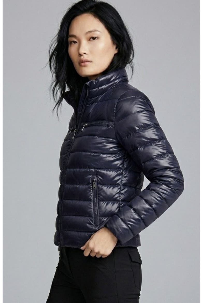 Vela Puffer Jacket, Alternate, color, Navy