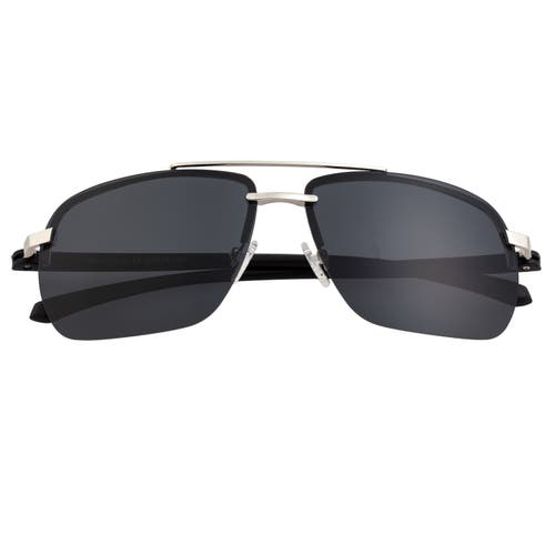 Simplify Lennox Polarized Sunglasses In Silver/black