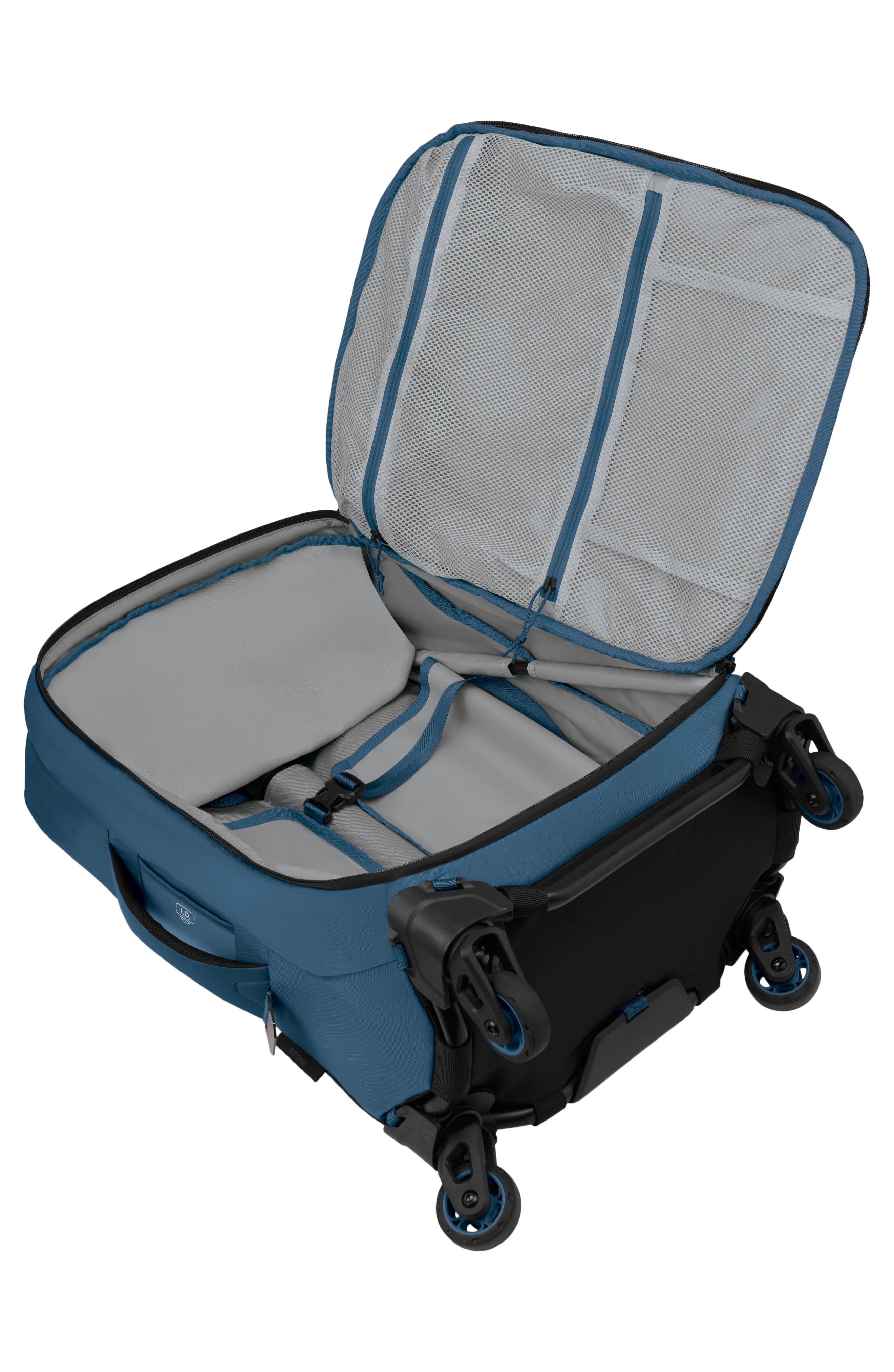 Osprey Ozone Four-Wheel 38-Liter Carry-On Suitcase, Alternate, color, Coastal Blue