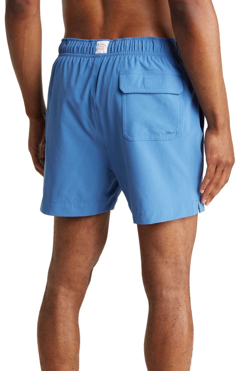 Brooks Brothers Solid Swim Trunks, Alternate, color, 