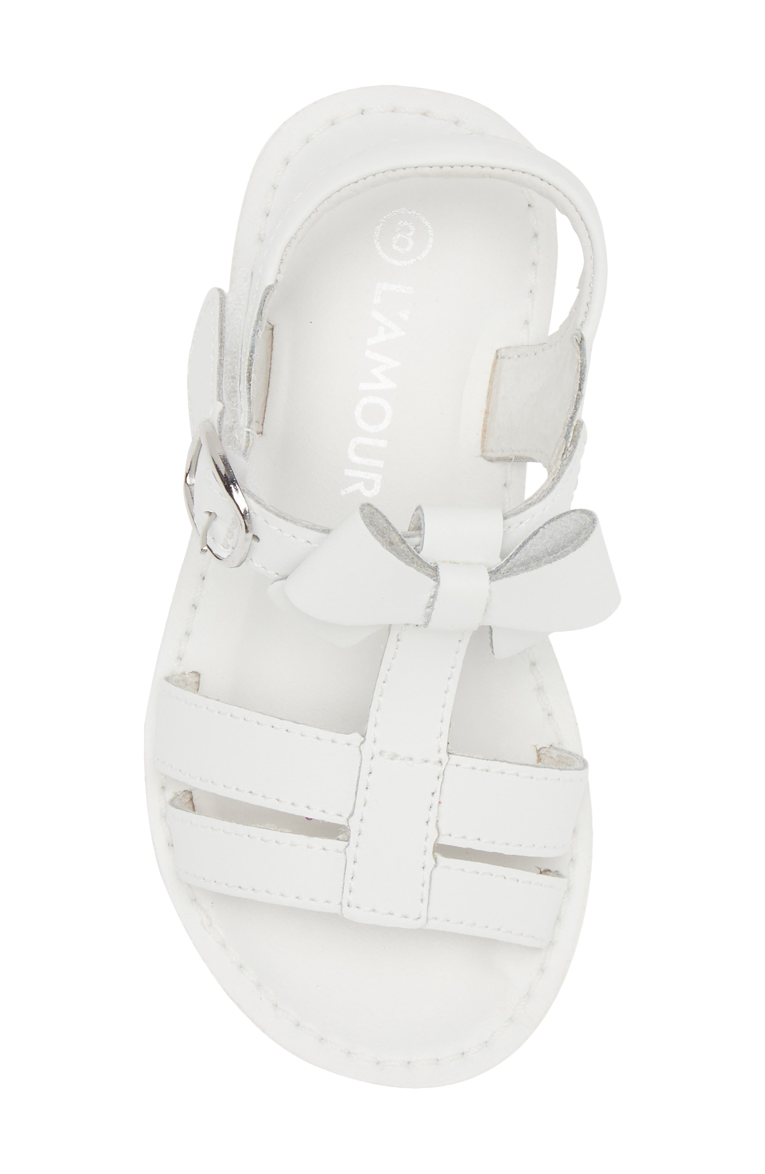 L'AMOUR Kids' Janie Bow Sandal, Alternate, color, 