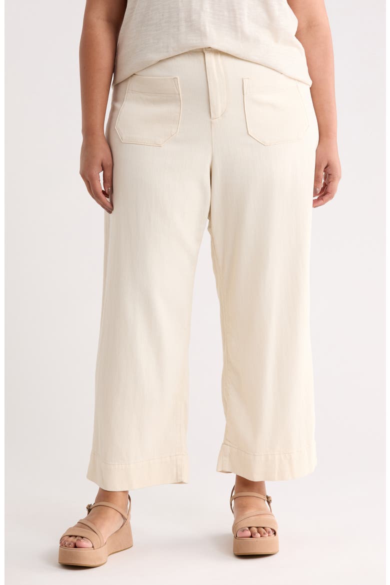 Soft Marine Wide Leg Crop Pants, Main, color, MACRAME