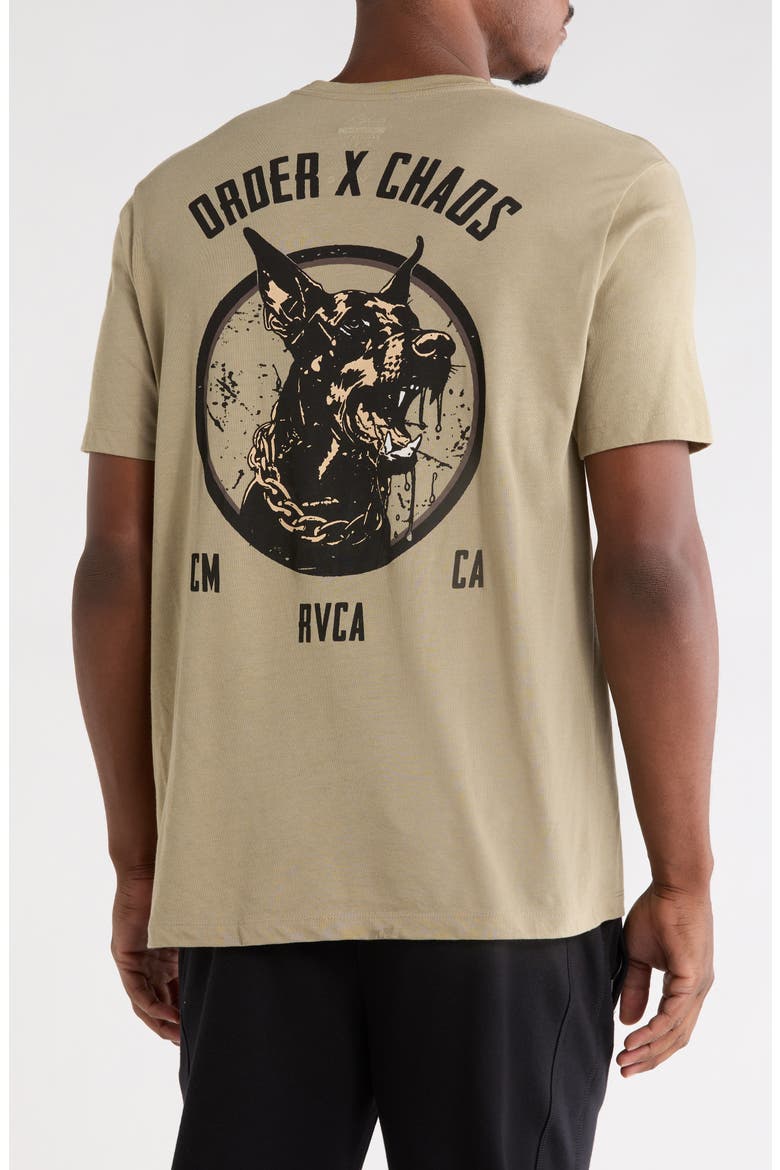 Chaos Graphic T-Shirt, Alternate, color, COVERT GREEN