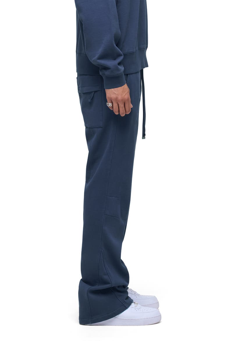 Passion Kick Flare Sweatpants, Alternate, color, AZUL