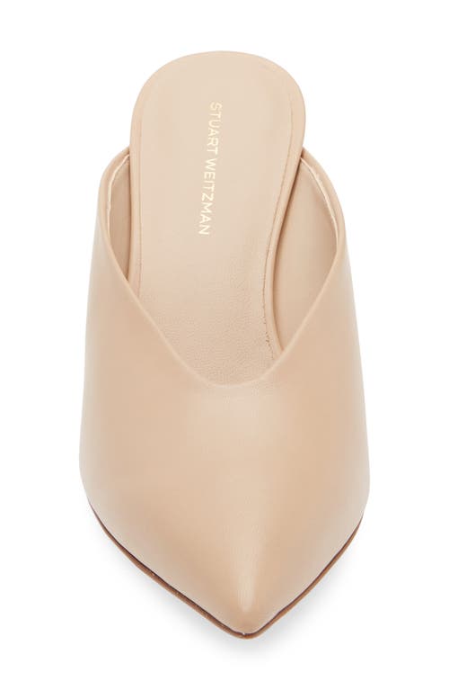 Stuart Weitzman Lula Pointed Toe Pump In Golden Beige