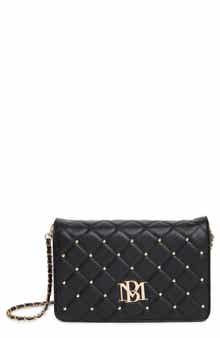 Badgley Mischka Collection Diamond Quilt Crossbody Bag