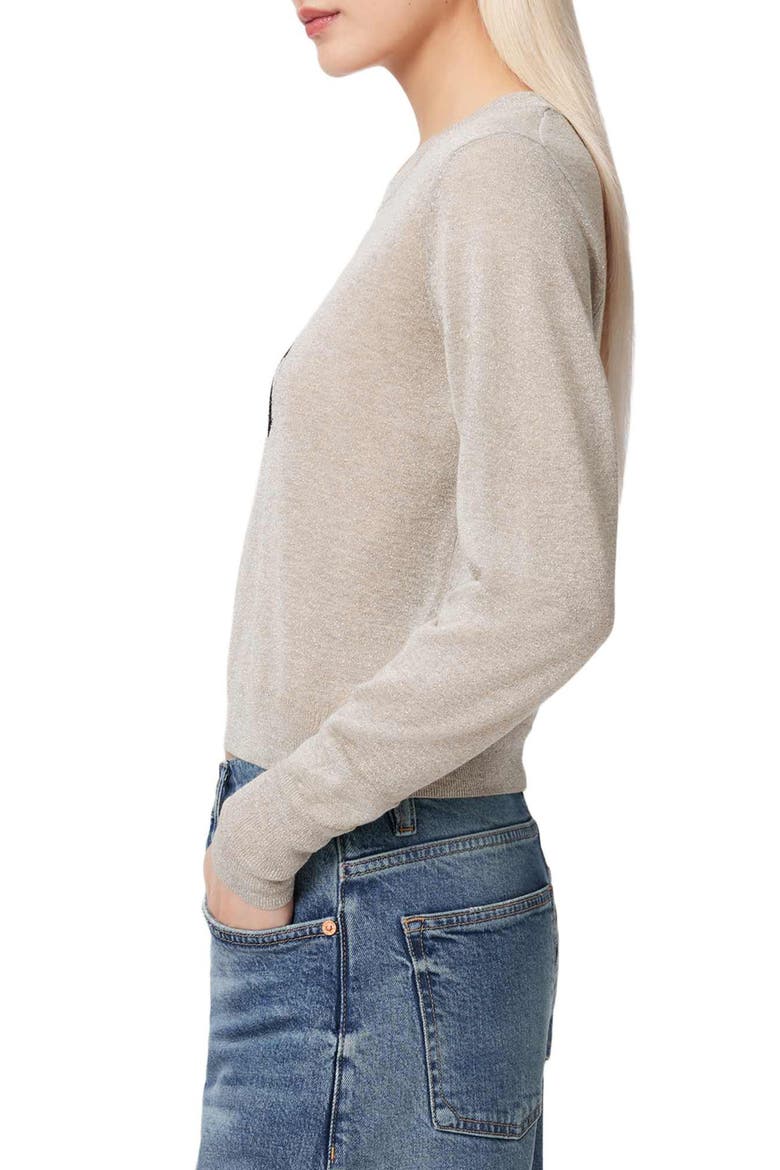 Deetz Metallic Punk Graphic Sweater, Alternate, color, CHALK WHITE