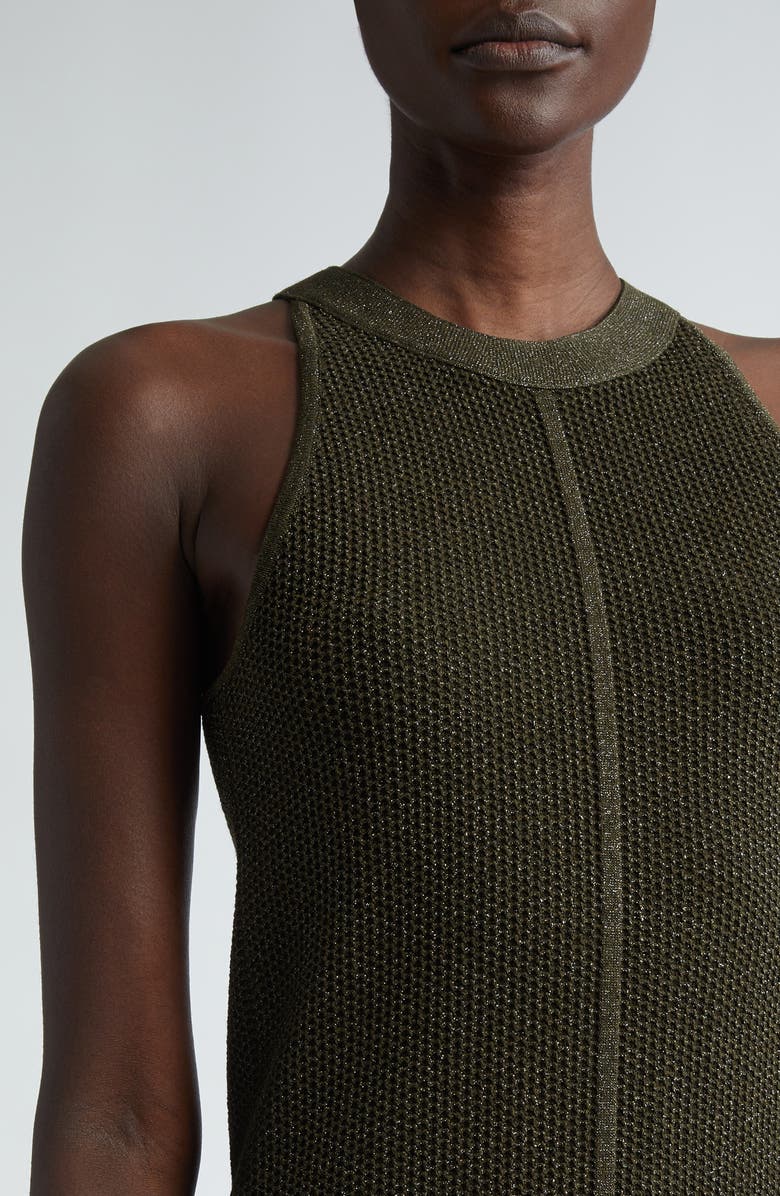 ST. JOHN Two-Layer Stretch Mesh Dress, Alternate, color, 