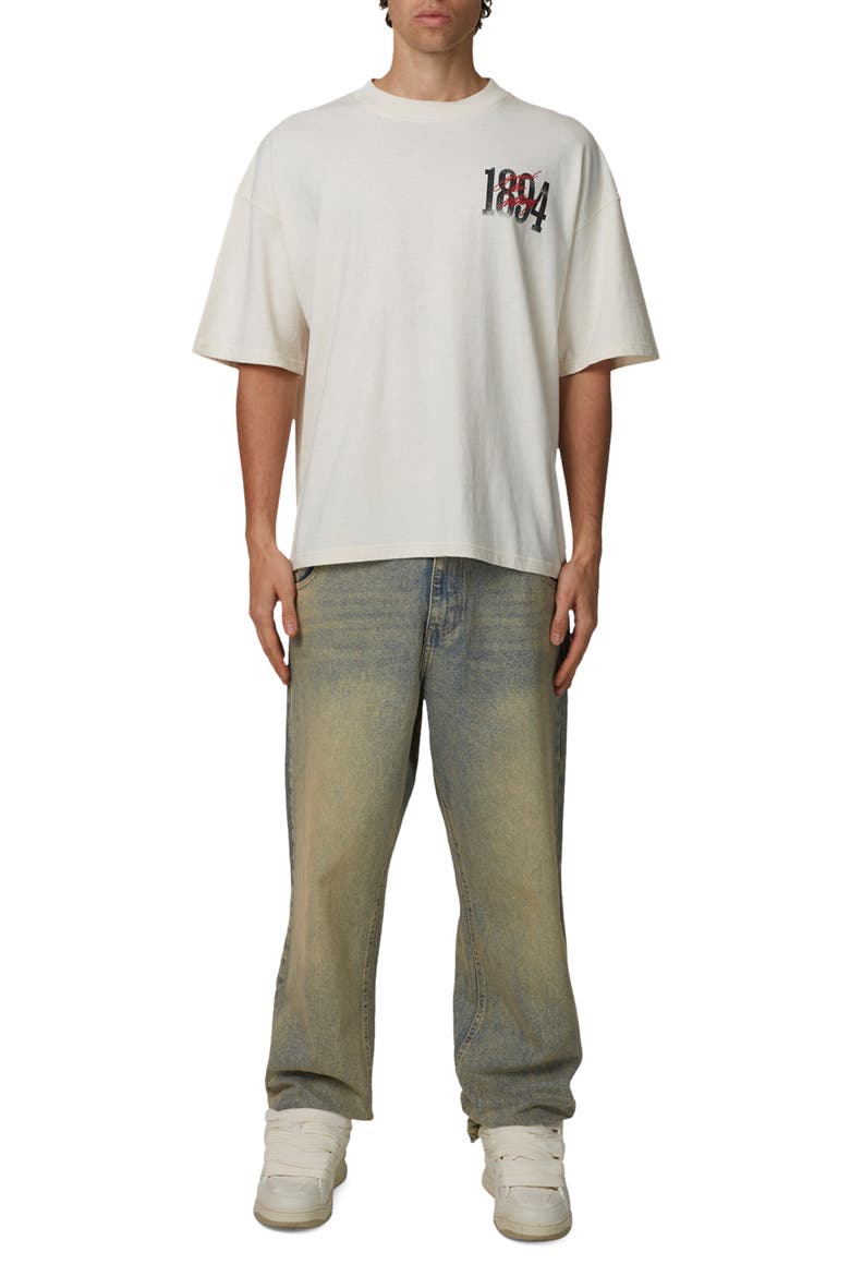 Boxy-Fit Soaring T-Shirt, Alternate, color, Beige