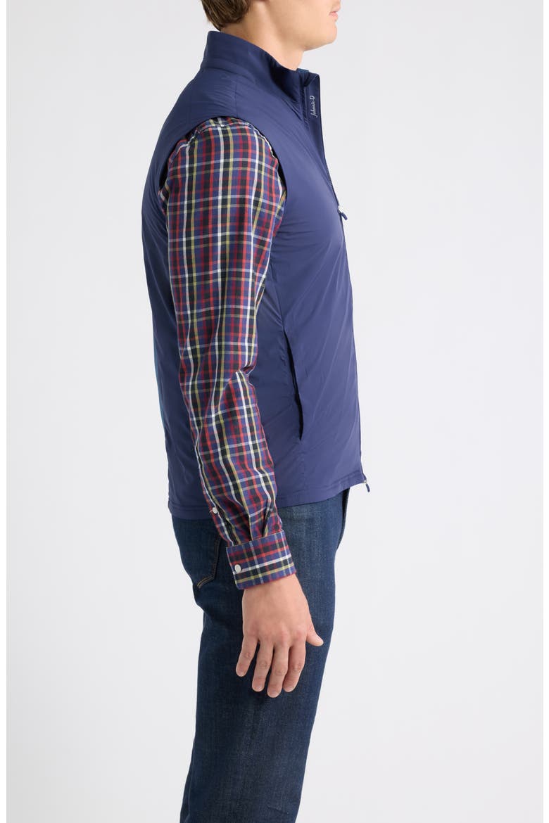 Flex Zip Front Stretch Vest, Alternate, color, NAVY