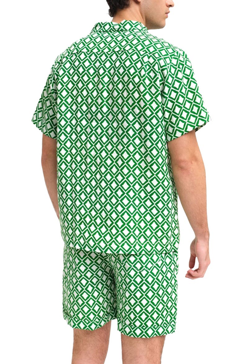 Teulada Linen Bowling Shirt, Alternate, color, Multicolor