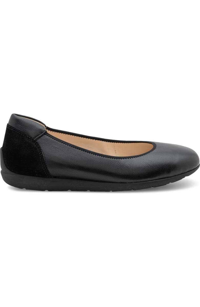 ara Sarah Ballet Flat, Alternate, color, Black Calf
