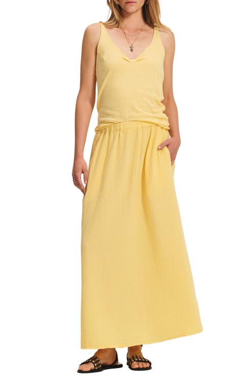 Celeste Cotton Gauze Maxi Skirt