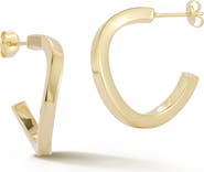 GLAZE JEWELRY Wave Hoop Earrings