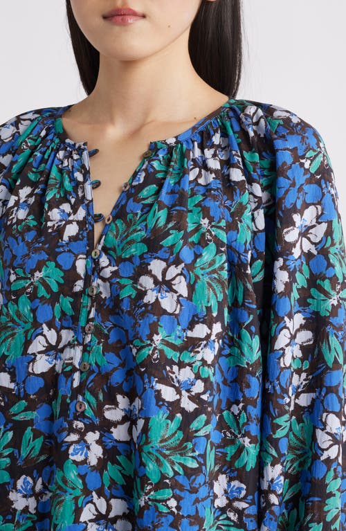 Rails Indi Floral Top In Blue