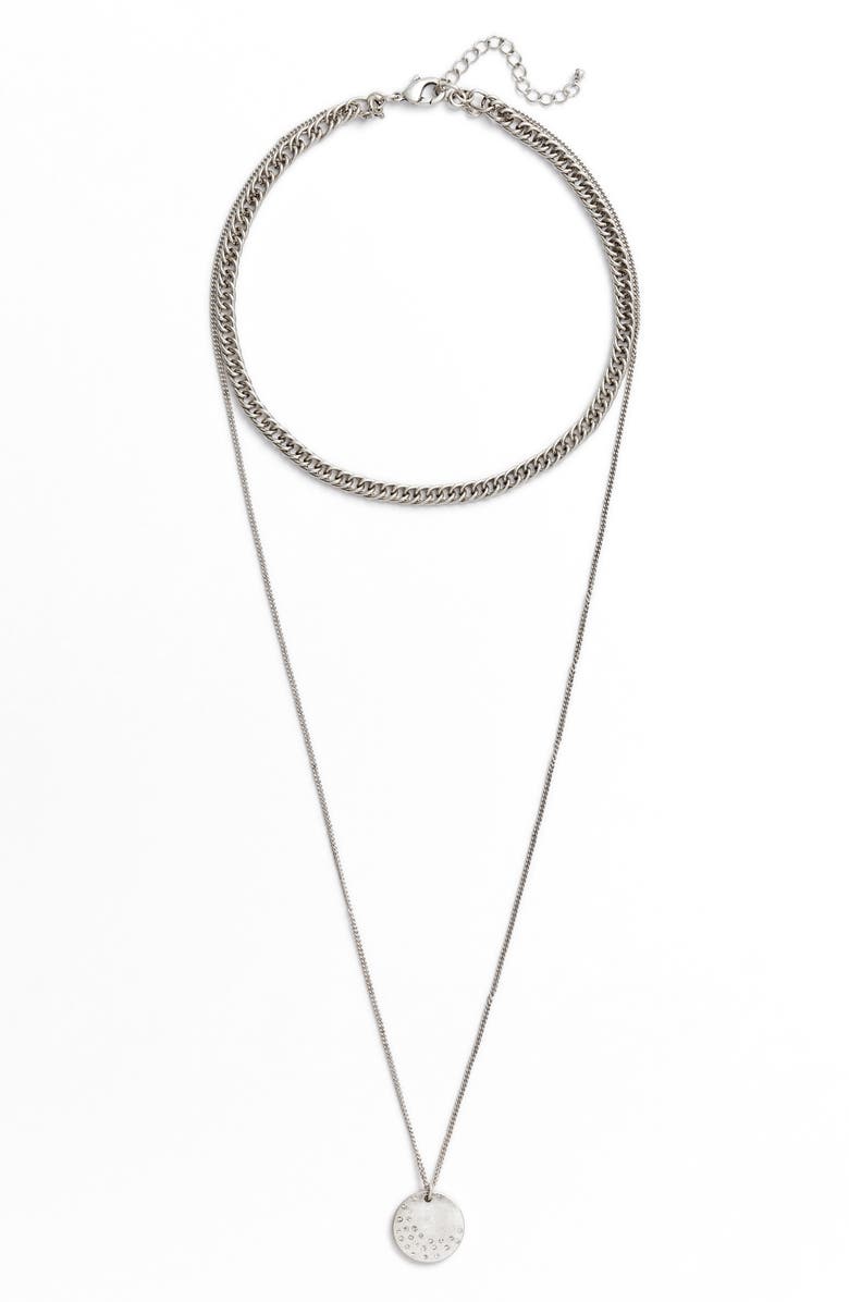 Treasure & Bond x Something Navy Multistrand Necklace, Main, color, 