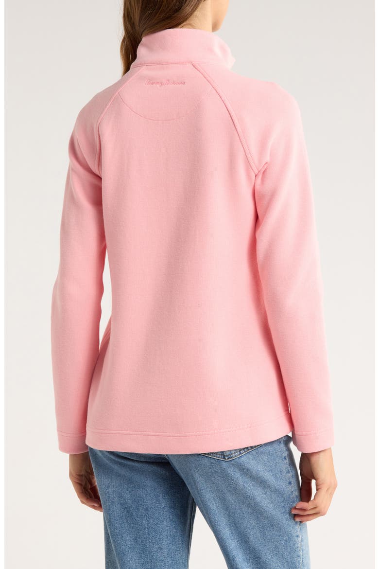 New Aruba Stretch Cotton Half Zip Pullover, Alternate, color, QUARTZ PINK