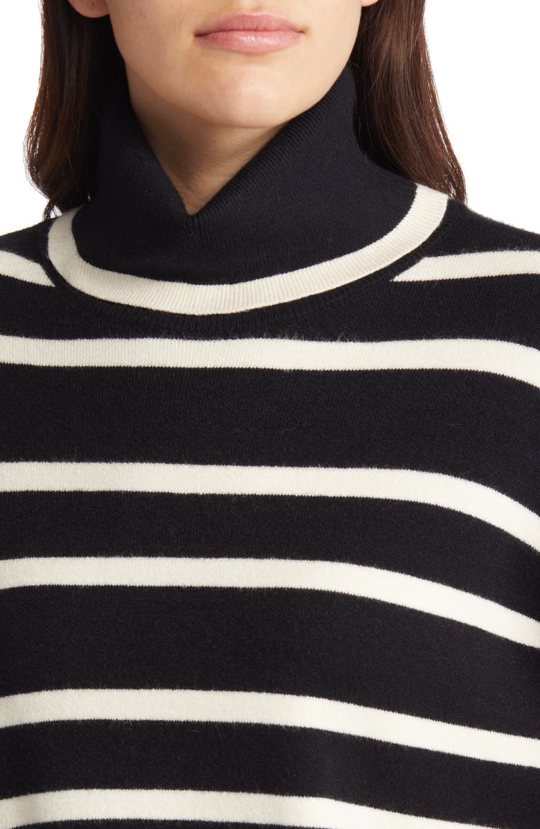 VERO MODA Samba Strips Turtleneck Sweater, Alternate, color, 