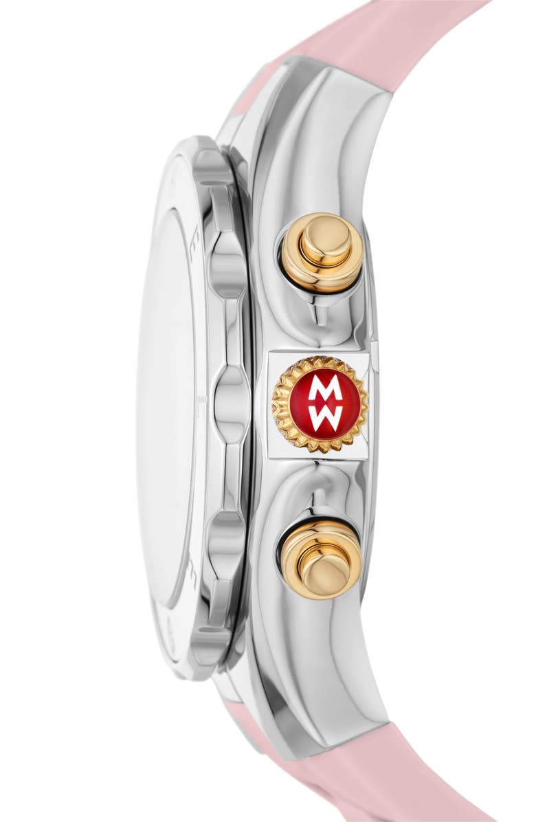 MICHELE Jellybean Silicone Strap Watch, 38mm, Alternate, color, 