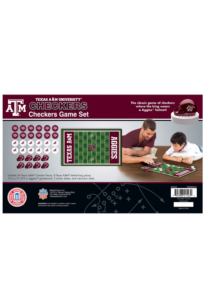 Texas A&M Aggies Checkers Board Game, Alternate, color, Multicolor