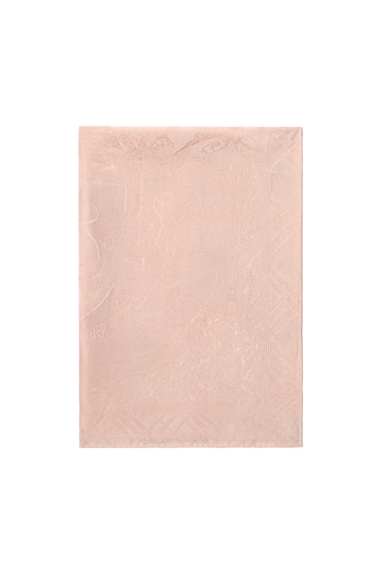 Burberry Floral Crest Silk Scarf, Alternate, color, Compact Pink