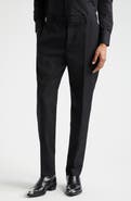 McQueen Wool Gabardine Cigarette Trousers