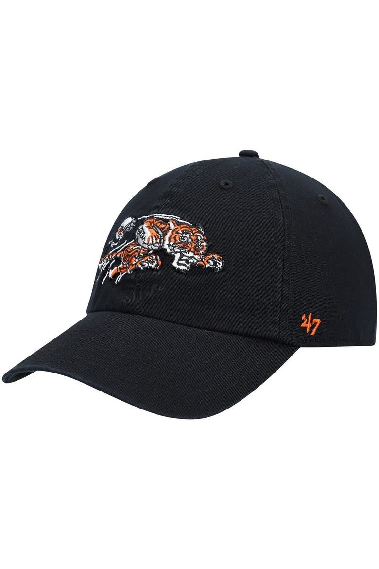 Men's '47 Black Cincinnati Bengals Clean Up Legacy Adjustable Hat, Main, color, BLACK